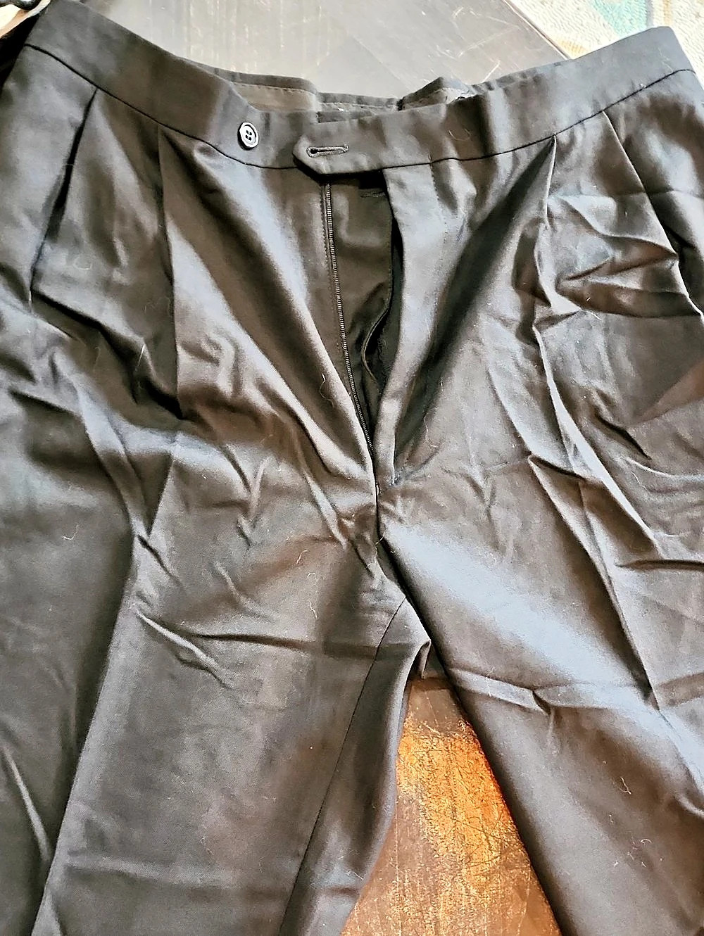 PS A BANK Trousers With Tuxedo Side Line in Black Like New